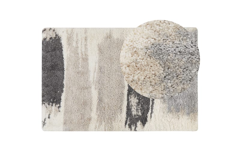 Ryamatta Martuni 200x300 cm - Svart/Vit - Textil & mattor - Matta - Modern matta - Ryamatta