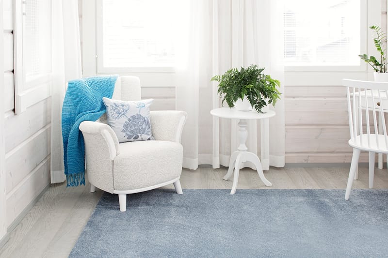 Matta Hattara Rund 133 cm Blå - VM Carpets - Textil & mattor - Matta - Modern matta - Ryamatta