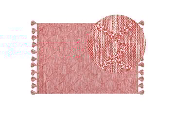 Ryamatta Nigde 160x230 cm - Röd - Textil & mattor - Matta - Modern matta - Ryamatta