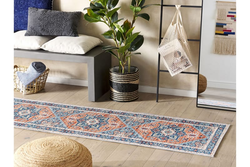 Ryamatta Ritapuram 60x200 cm - Blå - Textil & mattor - Matta - Modern matta - Ryamatta