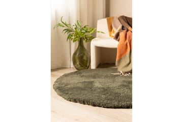 Ryamatta Royal Deluxe Rund - 120x120 cm, Emerald Green - Textil & mattor - Matta - Modern matta - Ryamatta