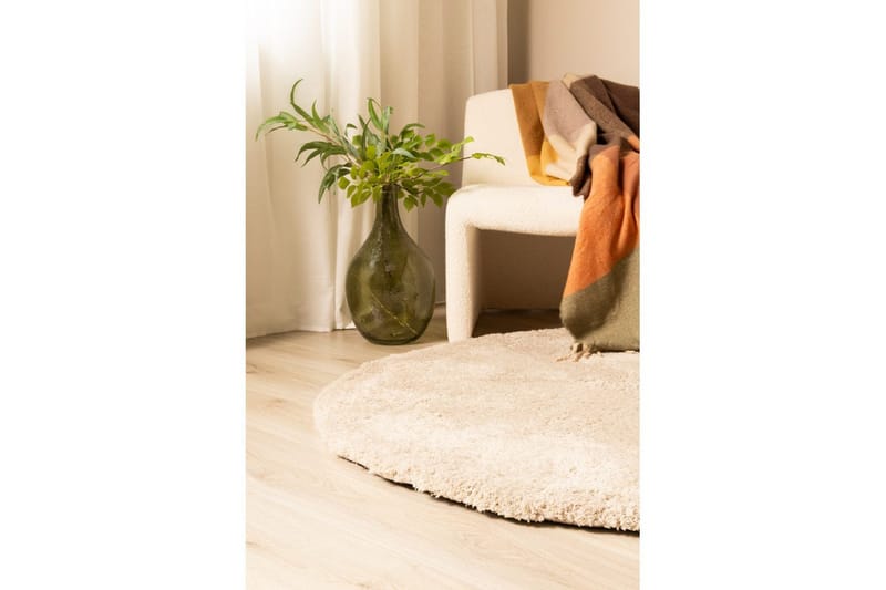 Ryamatta Royal Deluxe Rund - 120x120 cm, Greige - Textil & mattor - Matta - Modern matta - Ryamatta