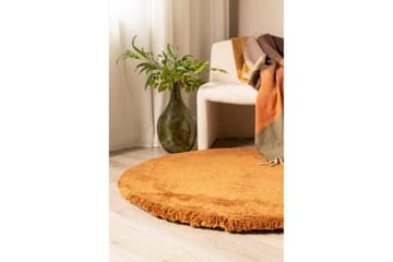 Ryamatta Royal Deluxe Rund - 120x120 cm, Terracotta - Textil & mattor - Matta - Modern matta - Ryamatta