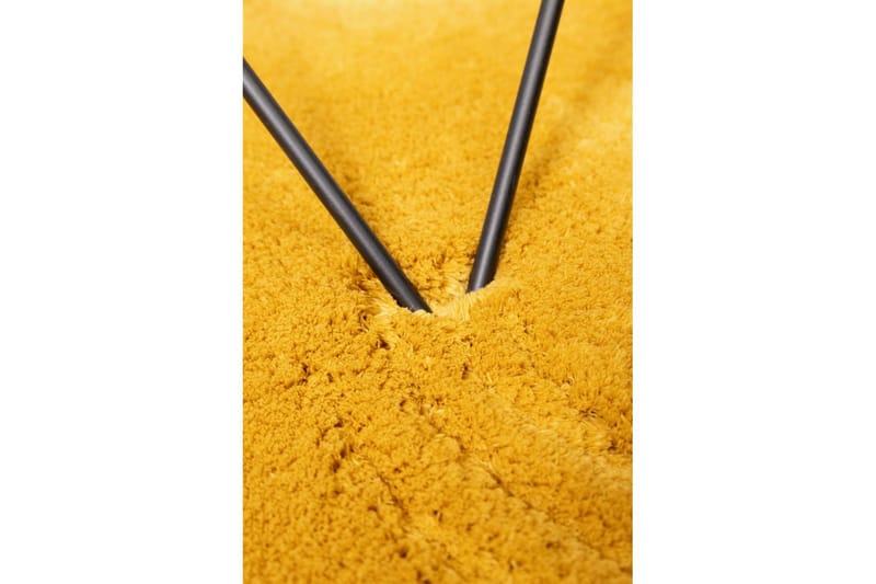 Ryamatta Royal Deluxe Rund - 120x120 cm, Yellow - Textil & mattor - Matta - Modern matta - Ryamatta