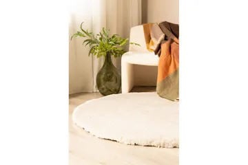 Ryamatta Royal Deluxe Rund - 160x160 cm, Creme - Textil & mattor - Matta - Modern matta - Ryamatta