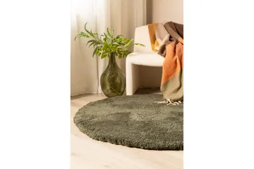 Ryamatta Royal Deluxe Rund - 160x160 cm, Emerald Green - Textil & mattor - Matta - Modern matta - Ryamatta