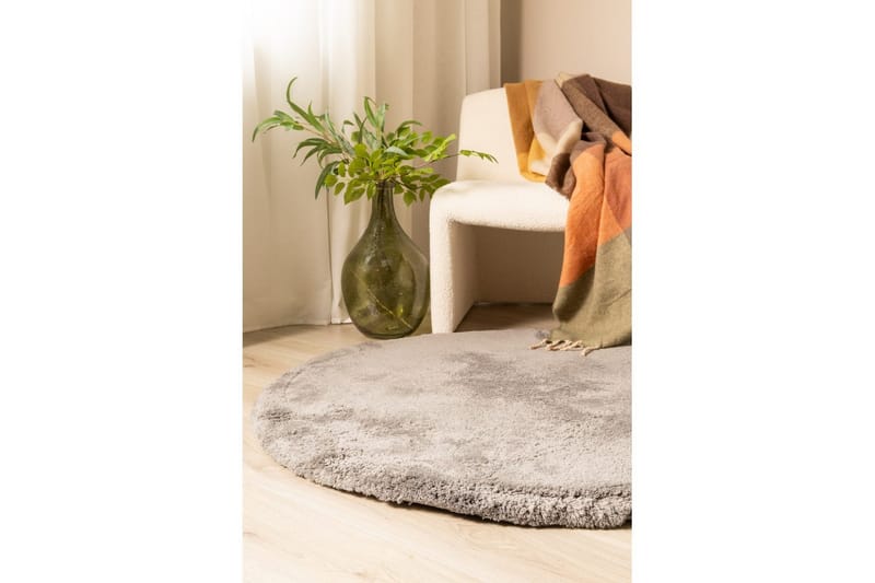 Ryamatta Royal Deluxe Rund - 160x160 cm, Grey - Textil & mattor - Matta - Modern matta - Ryamatta