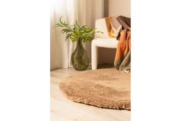 Ryamatta Royal Deluxe Rund - 160x160 cm, Mocca - Textil & mattor - Matta - Modern matta - Ryamatta