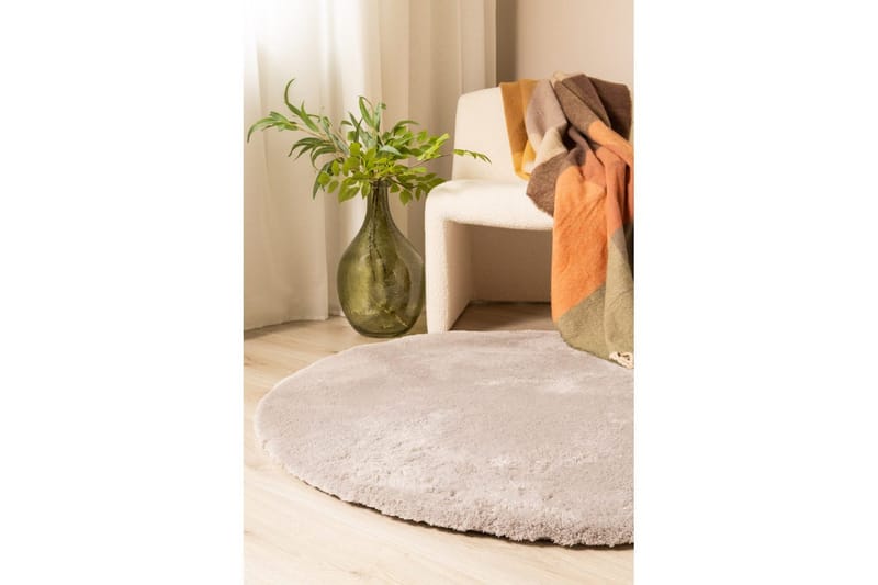 Ryamatta Royal Deluxe Rund - 160x160 cm, Silver - Textil & mattor - Matta - Modern matta - Ryamatta