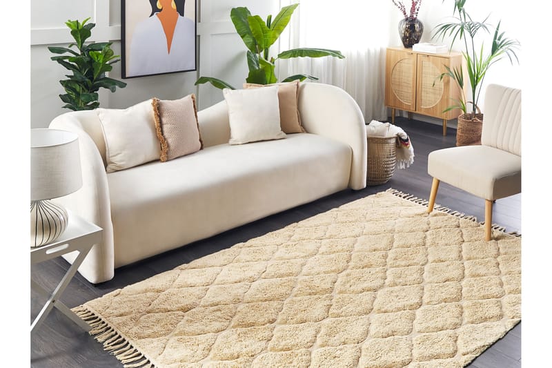 Ryamatta Sanliurfa 160x230 cm - Beige - Textil & mattor - Matta - Modern matta - Ryamatta