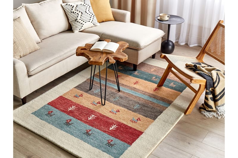 Ryamatta Sarilar 140x200 cm - Röd - Textil & mattor - Matta - Modern matta - Ryamatta