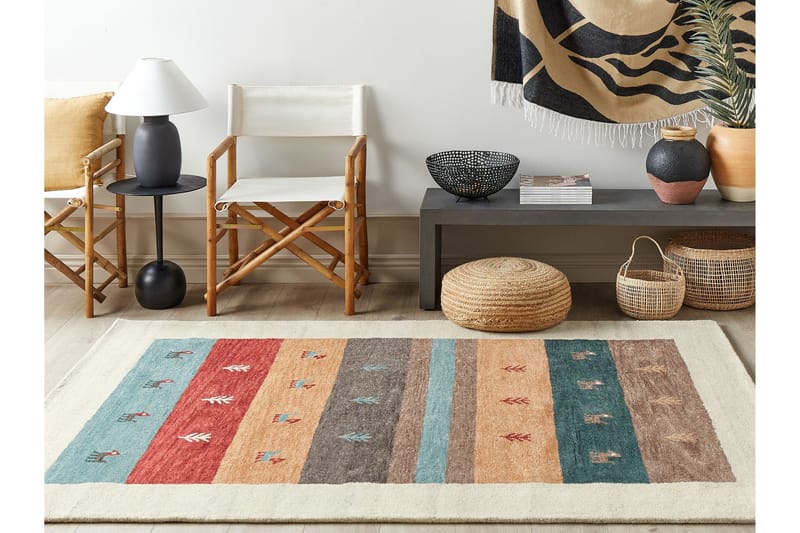 Ryamatta Sarilar 160x230 cm - Röd - Textil & mattor - Matta - Modern matta - Ryamatta