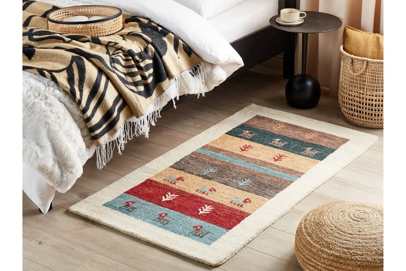 Ryamatta Sarilar 80x150 cm - Röd - Textil & mattor - Matta - Modern matta - Ryamatta