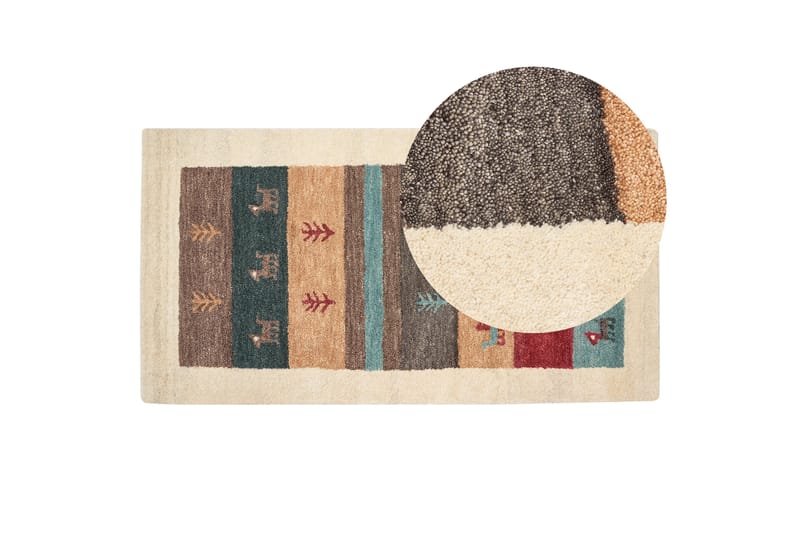 Ryamatta Sarilar 80x150 cm - Röd - Textil & mattor - Matta - Modern matta - Ryamatta