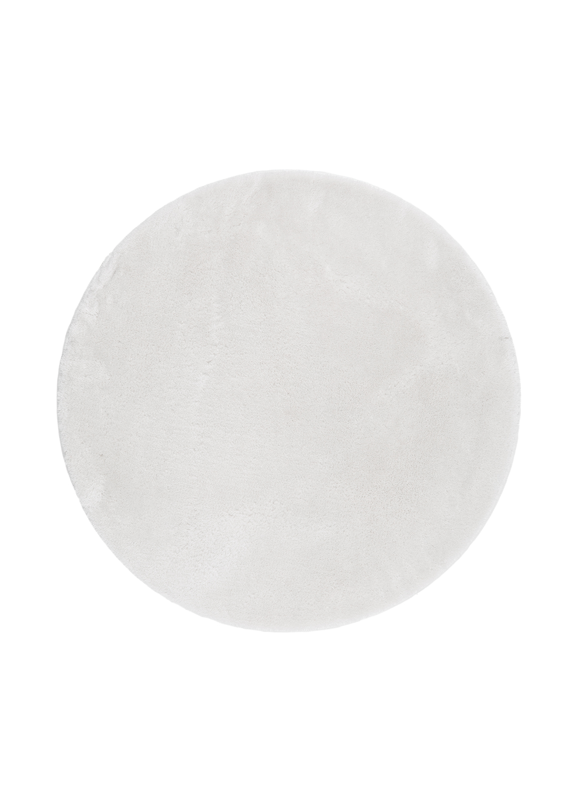 cozy ryamatta 120 cm rund - vit