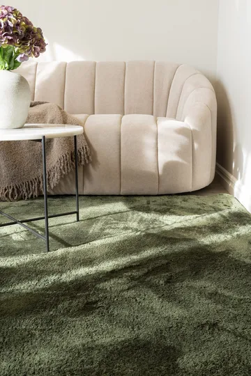 Cozy Ryamatta 133x190 cm Rektangulär - Grön - Textil & mattor - Matta - Modern matta - Ryamatta