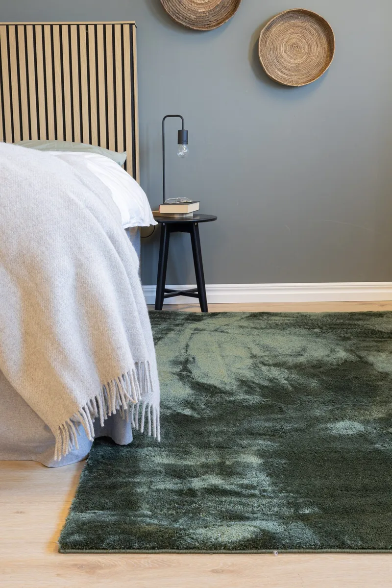 Cozy Ryamatta 133x190 cm Rektangulär - Grön - Textil & mattor - Matta - Modern matta - Ryamatta