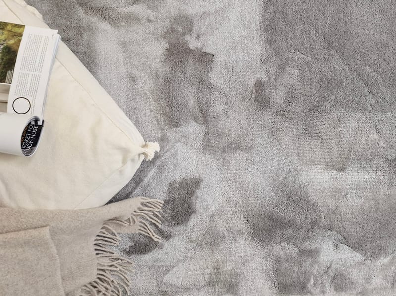 Cozy Ryamatta 133x190 cm Rektangulär - Silver - Textil & mattor - Matta - Modern matta - Ryamatta