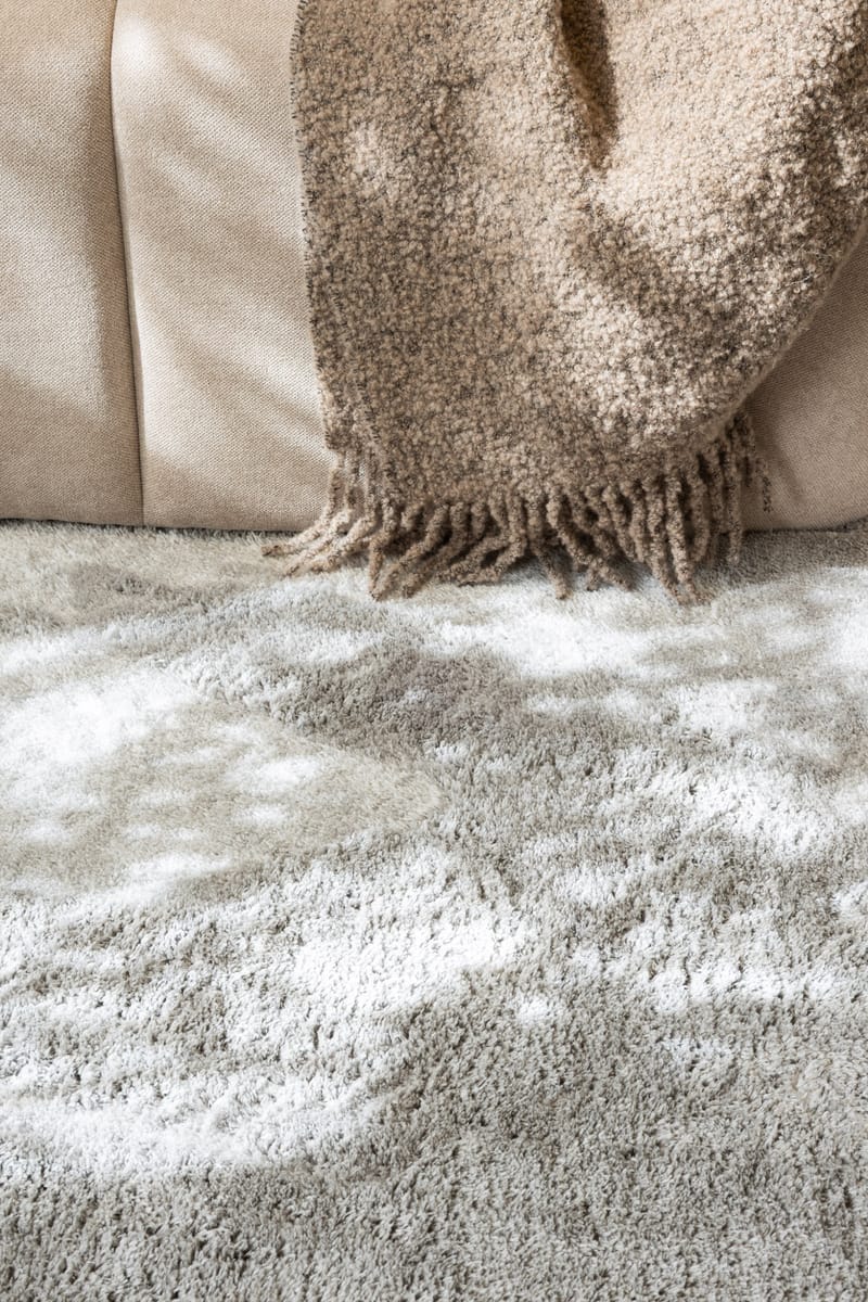 Cozy Ryamatta 200 cm Rund - Silver - Textil & mattor - Matta - Modern matta - Ryamatta