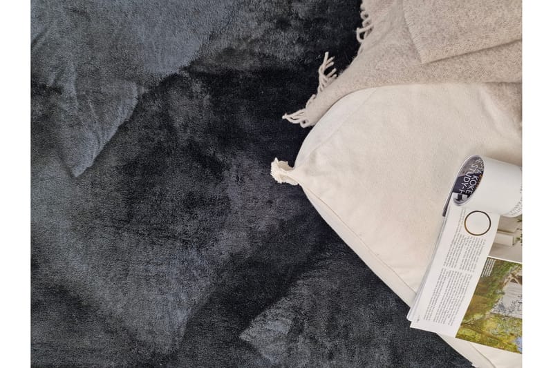 Cozy Ryamatta 200 cm Rund - Svart - Textil & mattor - Matta - Modern matta - Ryamatta