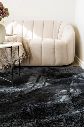 Cozy Ryamatta 200x290 cm Rektangulär - Svart - Textil & mattor - Matta - Modern matta - Ryamatta