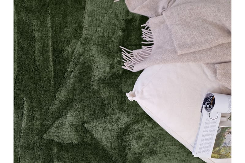 Cozy Ryamatta 60x120 cm Rektangulär - Grön - Textil & mattor - Matta - Modern matta - Ryamatta