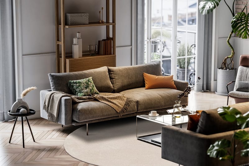 Sheraton Ryamatta Rund 120 cm - Creme - Textil & mattor - Matta - Modern matta - Ryamatta