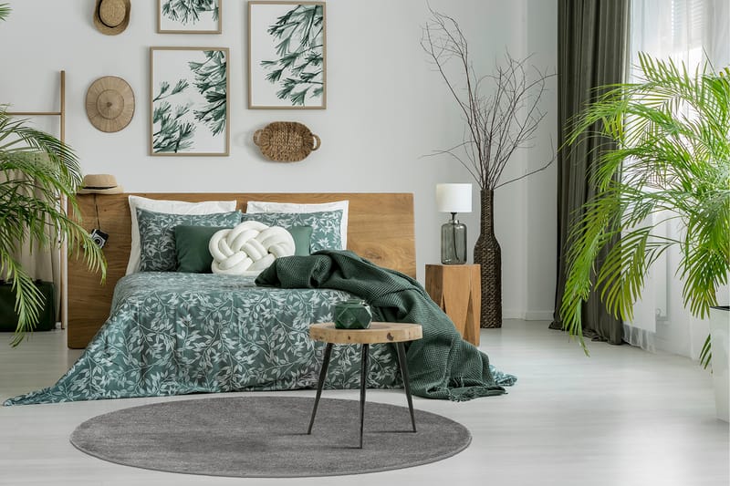 Sheraton Ryamatta Rund 120 cm - Grå - Textil & mattor - Matta - Modern matta - Ryamatta