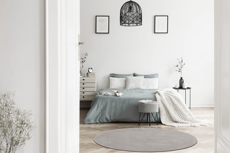 Sheraton Ryamatta Rund 120 cm - Silver - Textil & mattor - Matta - Modern matta - Ryamatta