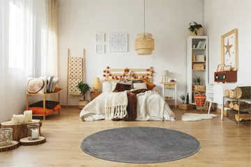 Sheraton Ryamatta Rund 160 cm - Grå - Textil & mattor - Matta - Modern matta - Ryamatta