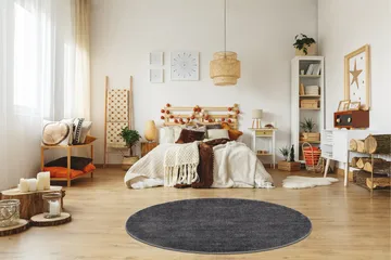 Sheraton Ryamatta Rund 160 cm - Grafit - Textil & mattor - Matta - Modern matta - Ryamatta