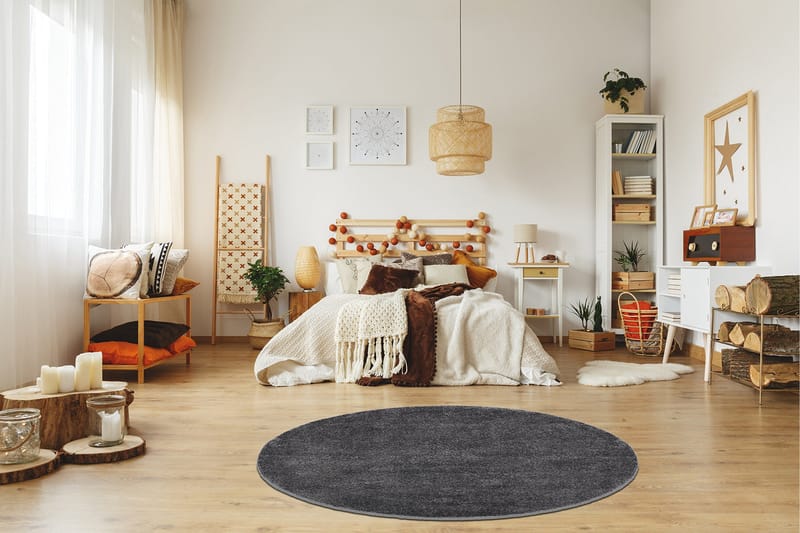 Sheraton Ryamatta Rund 160 cm - Grafit - Textil & mattor - Matta - Modern matta - Ryamatta