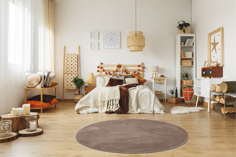 Sheraton Ryamatta Rund 240 cm - Linne - Textil & mattor - Matta - Modern matta - Ryamatta