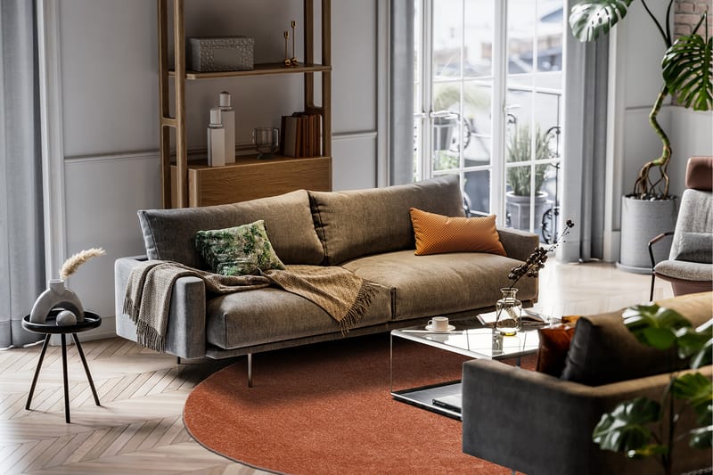 Sheraton Ryamatta Rund 240 cm - Terracotta - Textil & mattor - Matta - Modern matta - Ryamatta