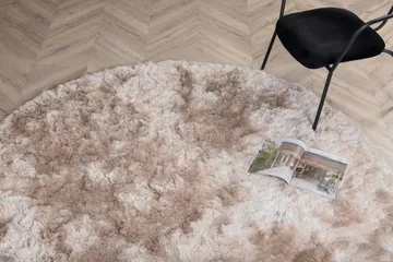 Shiva Ryamatta Rund 200 cm - Champagne - Textil & mattor - Matta - Modern matta - Ryamatta