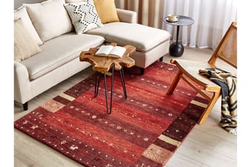 Ryamatta Sinanli 140x200 cm - Röd - Textil & mattor - Matta - Modern matta - Ryamatta