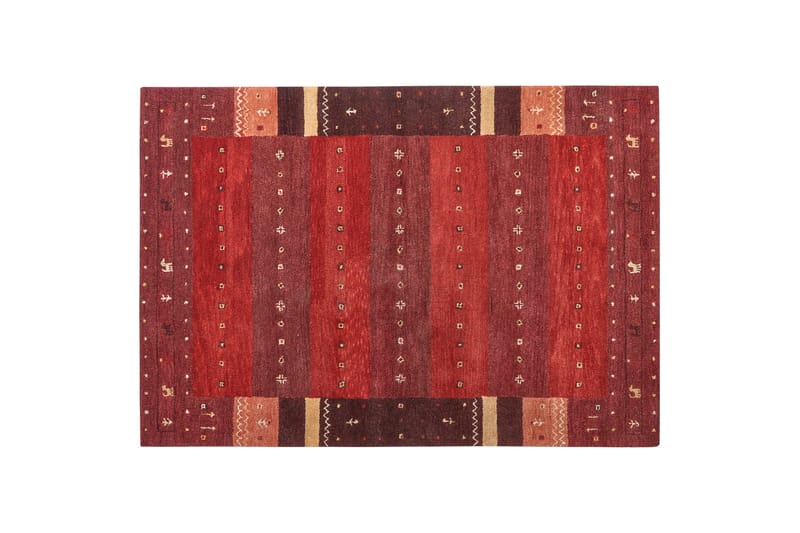 Ryamatta Sinanli 160x230 cm - Röd - Textil & mattor - Matta - Modern matta - Ryamatta