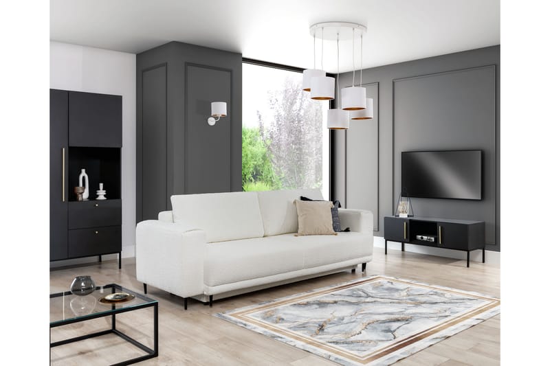 Ryamatta Squitta Rektangulär 220x160 cm - Grå - Textil & mattor - Matta - Modern matta - Ryamatta