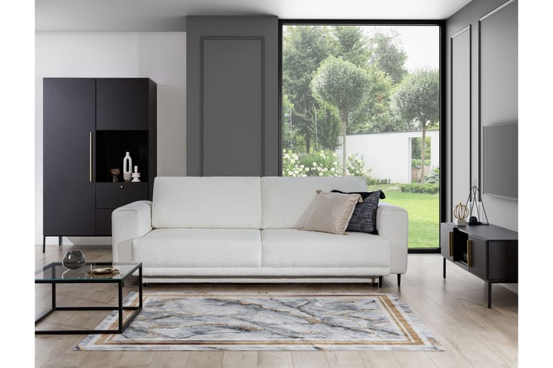 Ryamatta Squitta Rektangulär 220x160 cm - Grå - Textil & mattor - Matta - Modern matta - Ryamatta