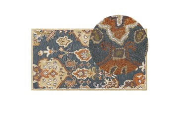 Ryamatta Umurlu 80x150 cm Kvadratisk - Grå - Textil & mattor - Matta - Modern matta - Ullmatta