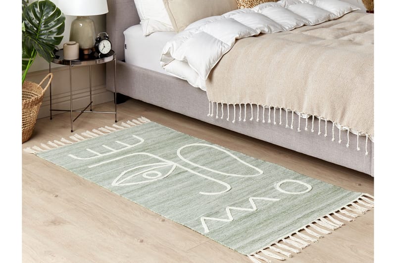Ryamatta Yavu 80x150 cm - Grön - Textil & mattor - Matta - Modern matta - Ryamatta