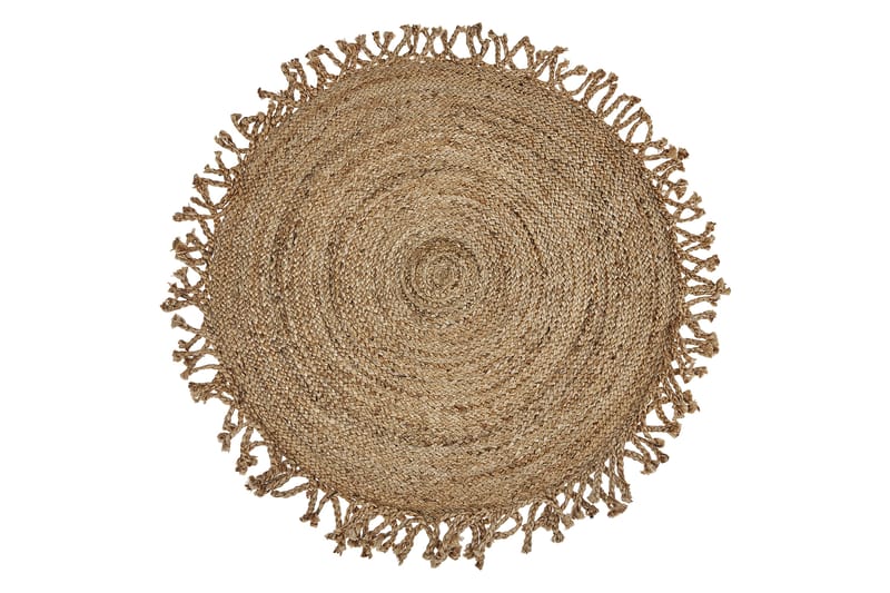 Ryamatta Zonguldak 120 cm Rund - Beige - Textil & mattor - Matta - Modern matta - Ryamatta