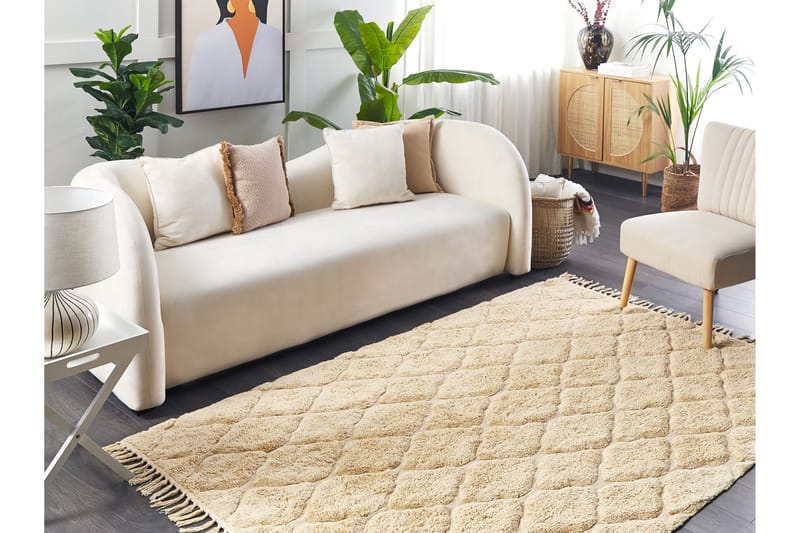 Sanliurfa Ryamatta 160x230 cm - Beige - Textil & mattor - Matta - Modern matta - Ryamatta