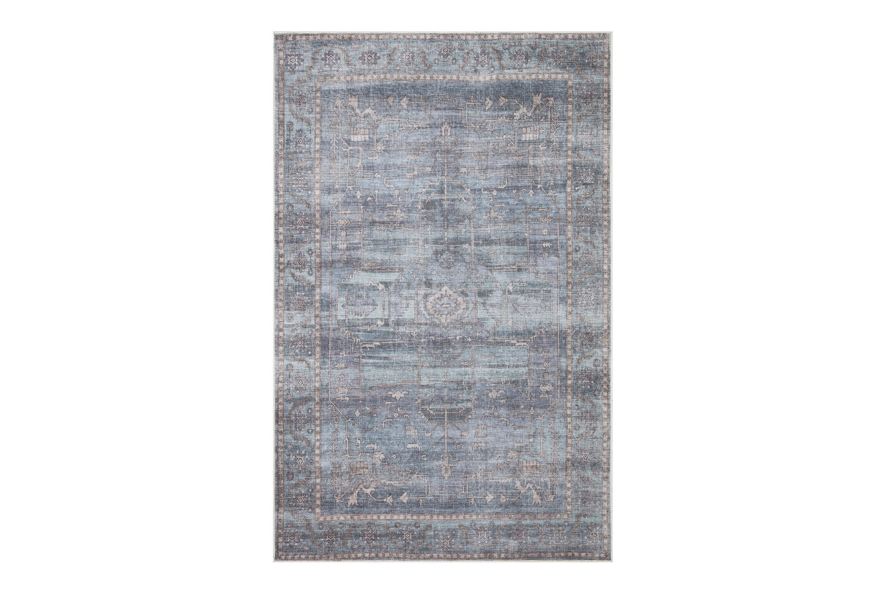 Saveh Wiltonmatta 200x290 cm Rektangulär Blå