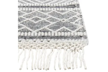 Savuca Ullmatta 160x230 cm - Svart/Vit - Textil & mattor - Matta - Modern matta - Ullmatta