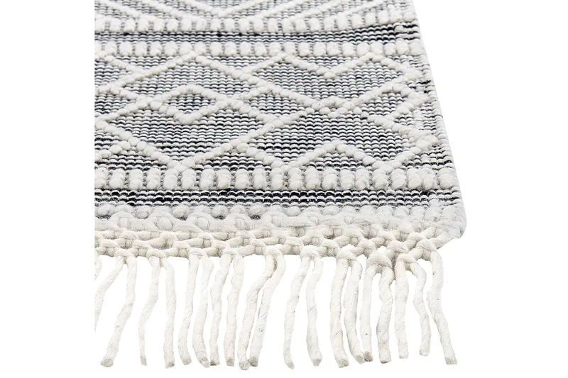 Savuca Ullmatta 160x230 cm - Svart/Vit - Textil & mattor - Matta - Modern matta - Ullmatta