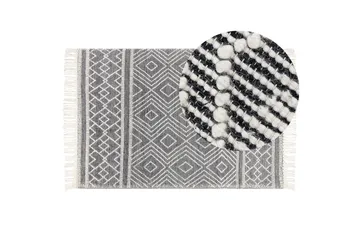 Savuca Ullmatta 160x230 cm - Svart/Vit - Textil & mattor - Matta - Modern matta - Ullmatta