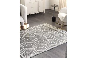 Savuca Ullmatta 160x230 cm - Svart/Vit - Textil & mattor - Matta - Modern matta - Ullmatta