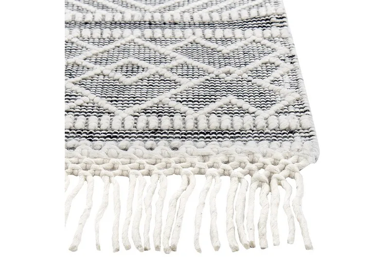 Savuca Ullmatta 160x230 cm - Svart/Vit - Textil & mattor - Matta - Modern matta - Ullmatta