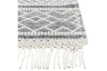 Savuca Ullmatta 160x230 cm - Svart/Vit - Textil & mattor - Matta - Modern matta - Ullmatta